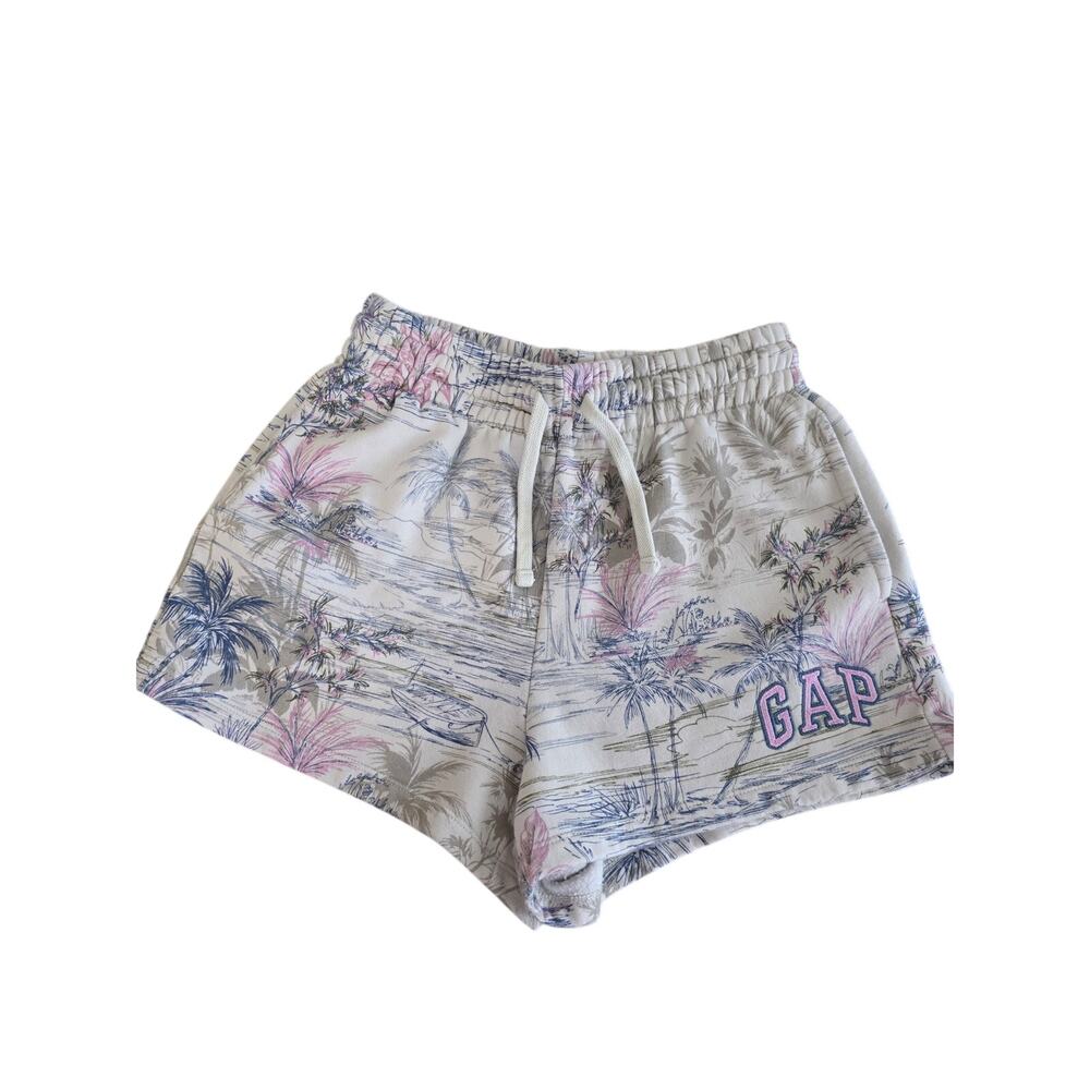 Women's Tropical Print Gap Shorts With Pockets